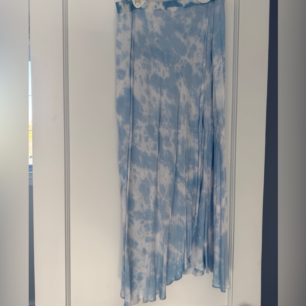 Nation LTD Sky Blue and White Skirt